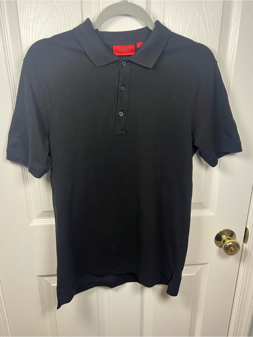 Hugo Boss Black Polo Shirt - Men's Classic Short Sleeve Size M but more like Sm
